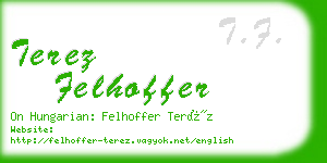 terez felhoffer business card